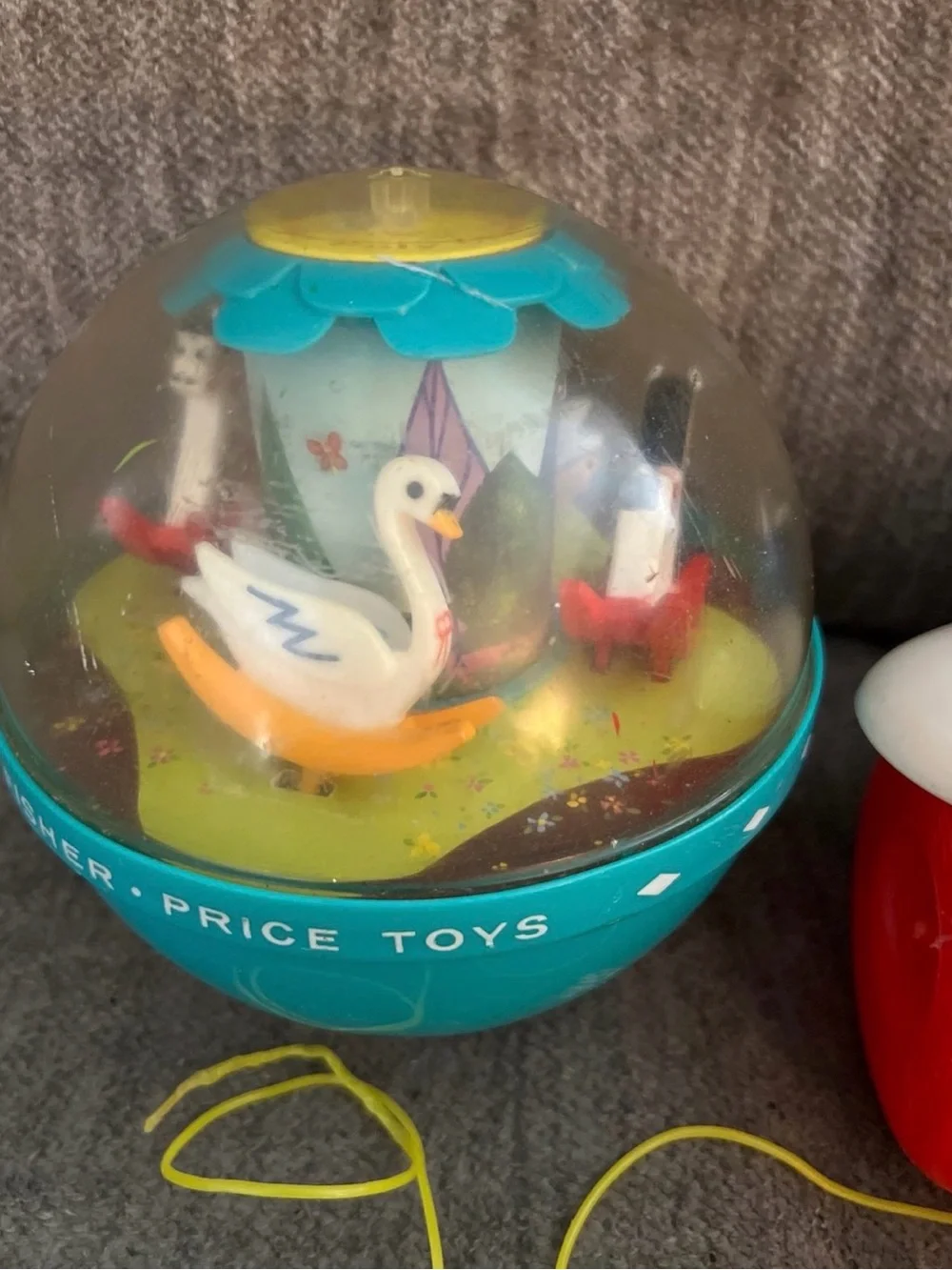 Vintage Fisher-Price Toy Lot - 1966 Chime Ball, Click n Clatter, Chatter Phone